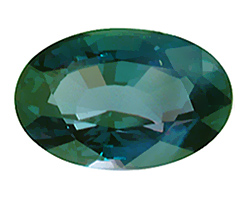Alexandrite under sunlight