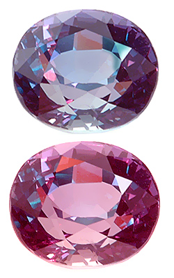 Pulled synthetic alexandrite